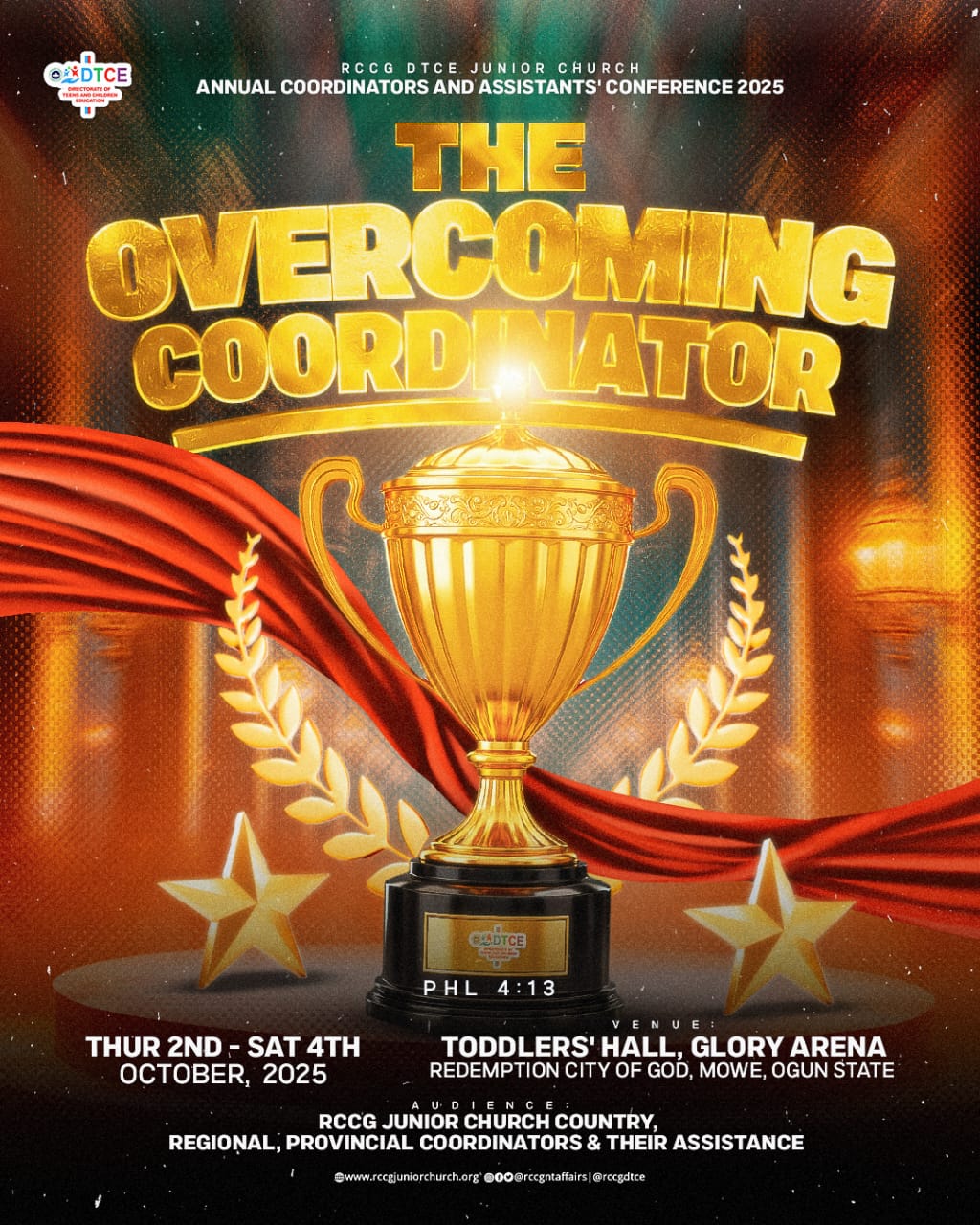 12TH JCCC — THE OVERCOMING COORDINATOR
